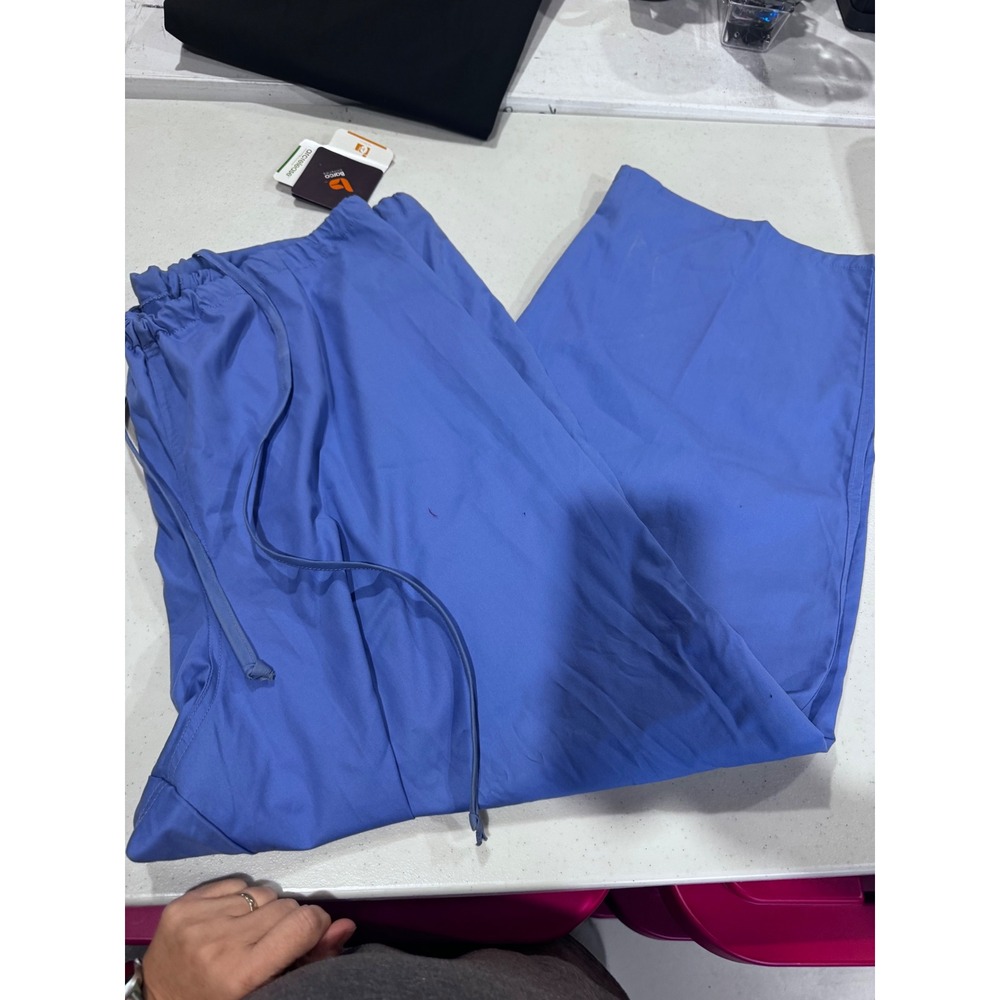 Barco Uniforms ICU Scrub Pants Blue Arcrelease Drawstring Medical Women 5XL NWT